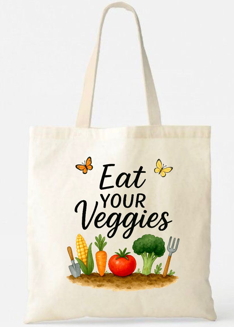 Eat Your Veggies Tote Bag