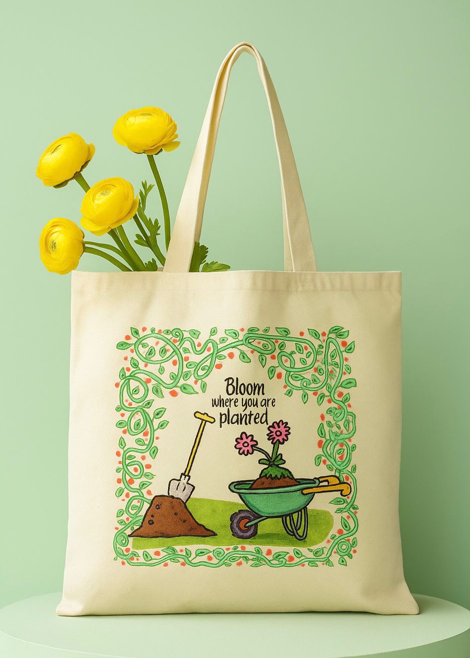 Bloom Where You Are Planted Tote Bag
