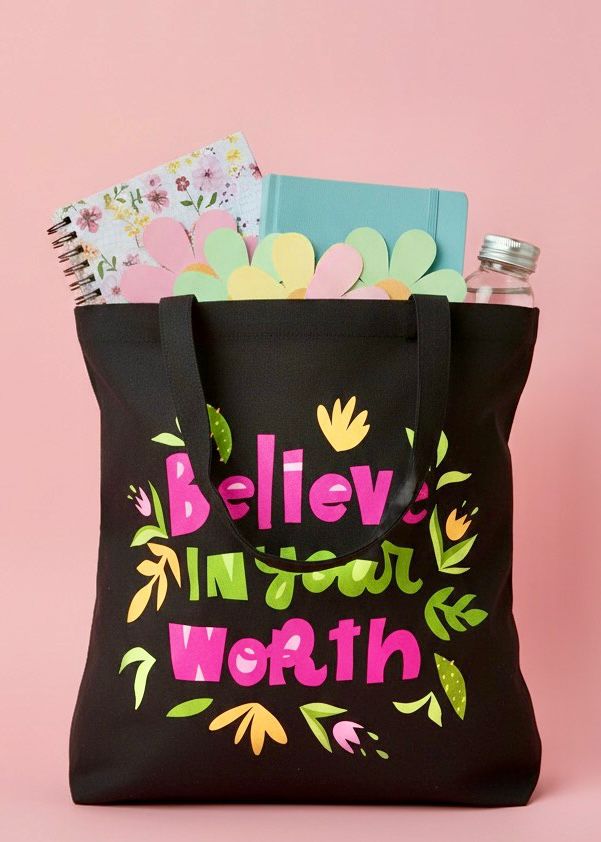 Believe In Your Worth Tote Bag