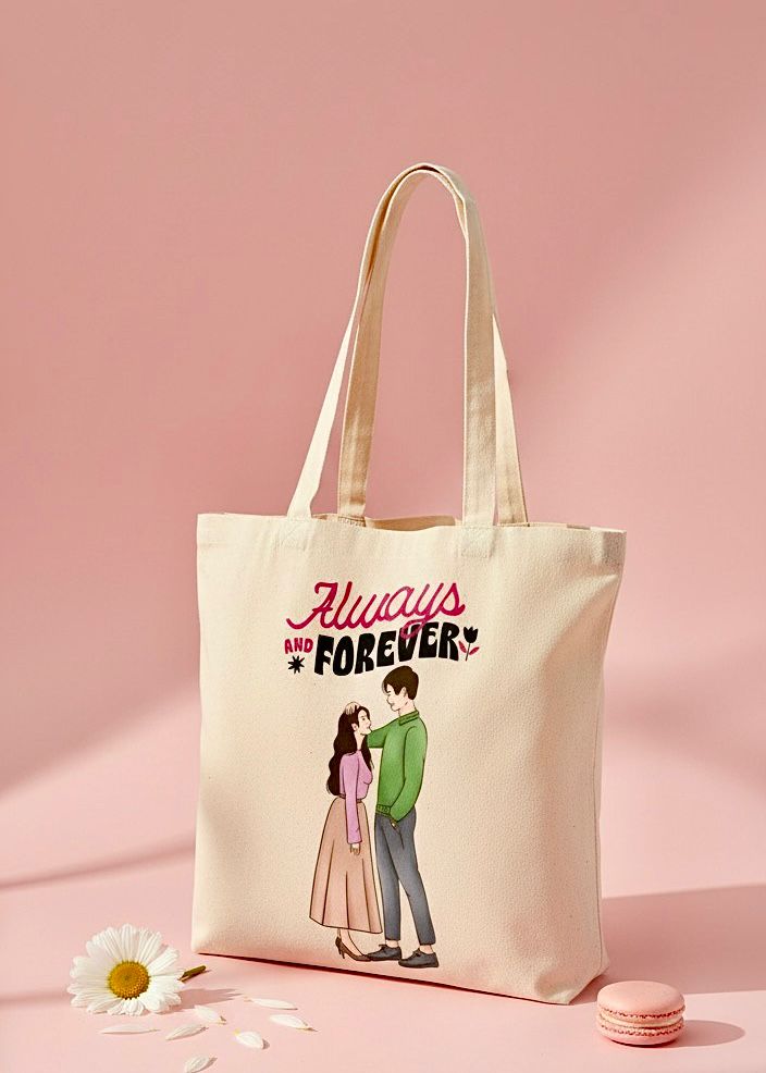 Always And Forever Couple Tote Bag