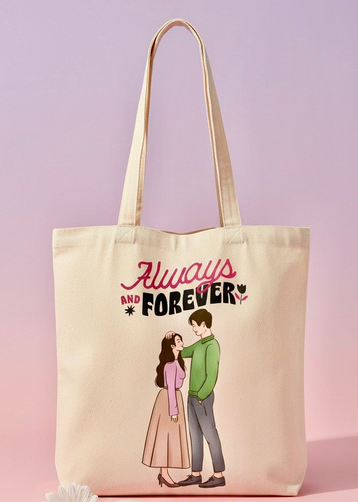 Always And Forever Couple Tote Bag