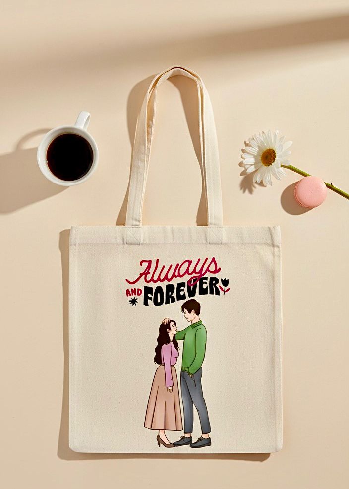 Always And Forever Couple Tote Bag