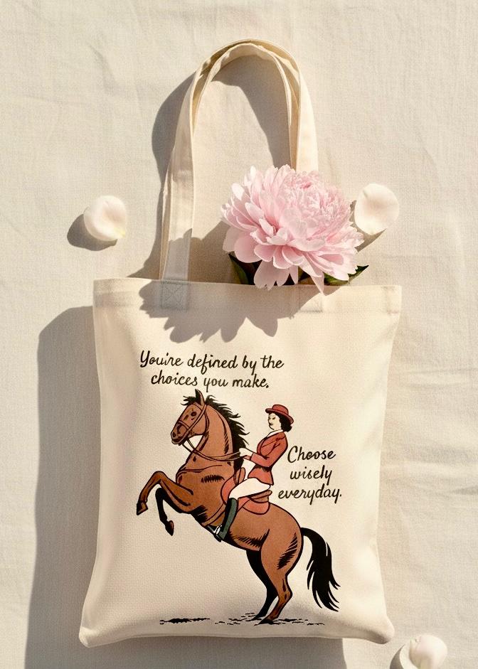 Horse Rider Tote Bag