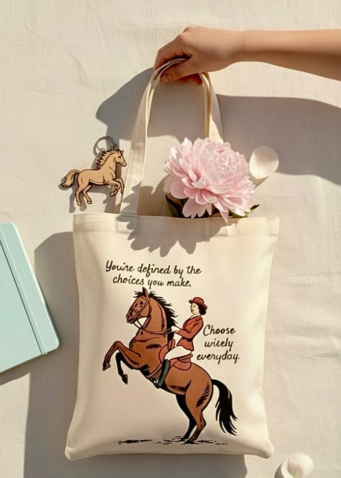 Horse Rider Tote Bag