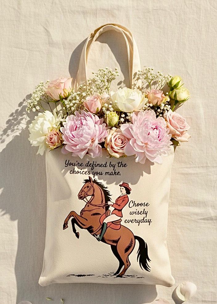 Horse Rider Tote Bag