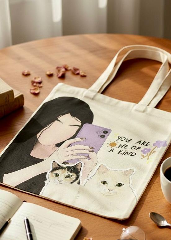 A Custom Portrait Tote Bag
